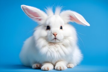 Sitting cute bunny