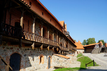 Trakai, Lithuania - Medieval castle, countryard