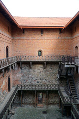 Trakai, Lithuania - Medieval castle, patio of upper palace