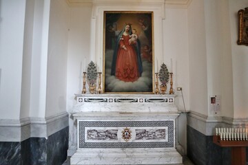 Maiori - Altare della Madonna dell'Avvocata nel Santuario di Santa Maria a Mare
