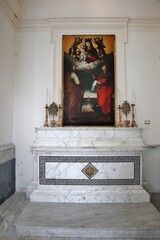 Maiori - Altare della Madonna di Porto Salvo nel Santuario di Santa Maria a Mare