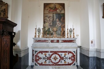 Maiori - Altare dell'Annunciazione nel Santuario di Santa Maria a Mare