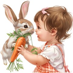 Sweet Little Bunny Art Print, featuring a charming drawing of an adorable white rabbit. This simplistic yet heartwarming artwork captures the essence of innocence and playfulness. Perfect for animal 