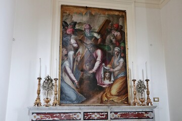 Maiori - Dipinto cinquecentesco L'Andata al Calvario nel Santuario di Santa Maria a Mare