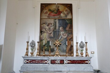 Maiori - Dipinto cinquecentesco L'Annunciazione nel Santuario di Santa Maria a Mare