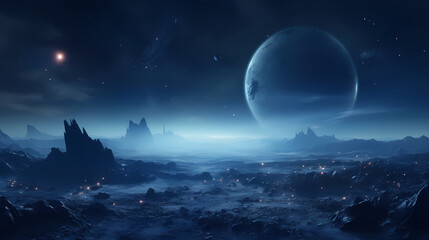 Empty moon landscape