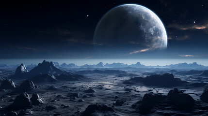 Empty moon landscape