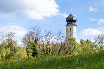 Kloster Bernried am Starnberger See mit Kirche Sankt Martin