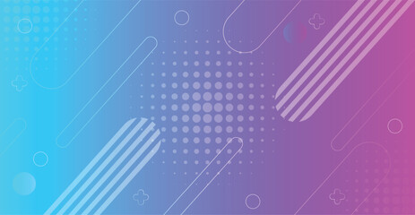 Modern abstract blue and purple geometric shape background