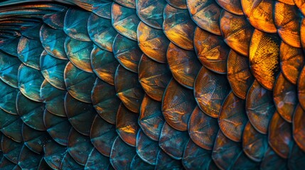 fish scales close up.