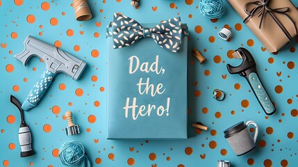 Cheerful Gift Template for Appreciating Heroic Dads