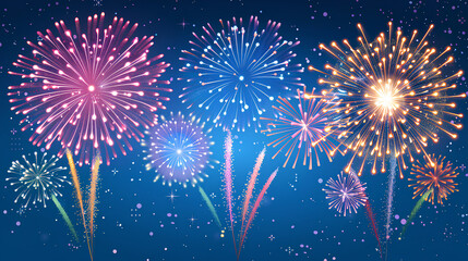 beautiful fireworks celebration