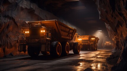 Underground mining truck