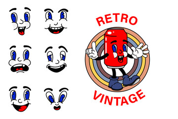 Retro Vintage Cartoon Mascot Oldiest