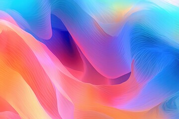 Vibrant Abstract Waves Colorful Fluid Gradient Artwork