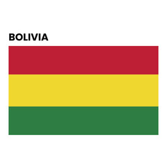 Naklejka premium bolivia country flag vector file