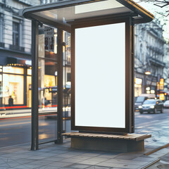 blank billboard on the street