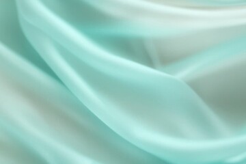 Fototapeta premium light blue abstract flowing silk backdrop material.
