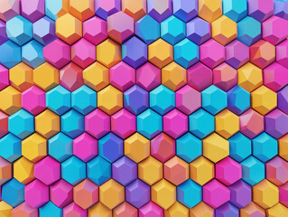 3d pattern geometry colorful background