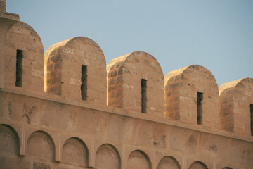 Sousse's ancient city's wall in Tunisia 