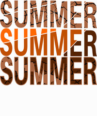 Summer T-shirt design. Ready to print for apparel, poster, and illustration. Modern, simple, lettering.
