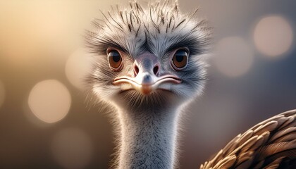 portrait of an ostrich ostrich head closeup portrait of an ostrich ostrich head close up