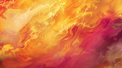 An abstract rendition of a summer sunrise, with warm gold, orange, and pink hues blending in a fluid, dreamy composition. Uplifting and vibrant.