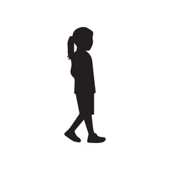 Boy icon on white background. vector illustration