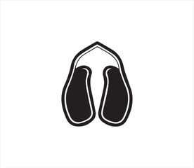 Slippers icon . Simple of slipper vector icons for web design on white background