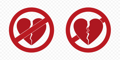 Not love. Forbidden love. No broken heart and love