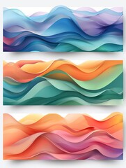 Create a seamless looping animation of a colorful wave pattern
