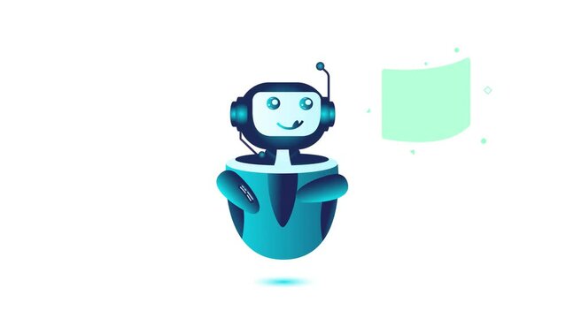 Chatbot not found error 404 Animated Video, HTTP server outage footage, Request failed status code, online chat conversation text or text-to-speech Clip virtual assistant Subjective Judgment animation
