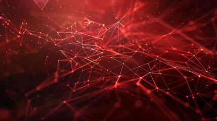 Abstract Technology and Science Background: Mesh or Network with Geometric Lines and Shapes