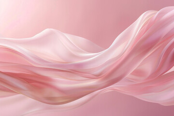 A blush pink wave, tender and sweet, flows smoothly over a blush background, conveying softness and tenderness.