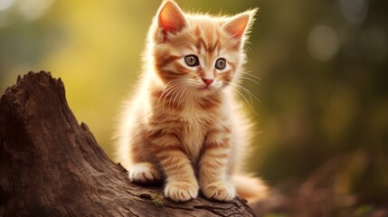 Fototapeta premium Cute little kitten