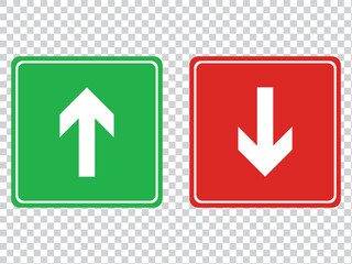 Up and down arrow vector isolated. EPS 10.