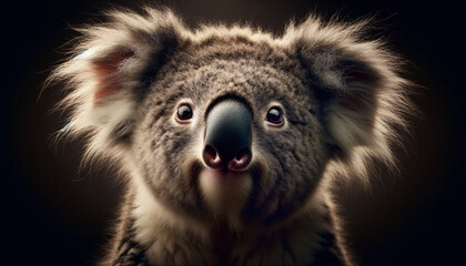 portrait of a koala