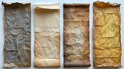 Aged Paper and Tape Arrangement