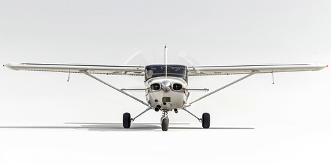 Side view of Cessna 172 in white background