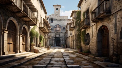 Fototapeta premium narrow street country