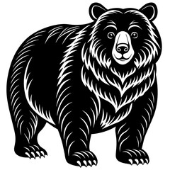 asiatic-black-bear-vector