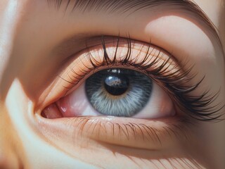 Fototapeta premium close up of a female eye