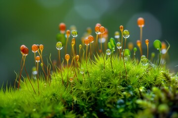 moss macro photography
