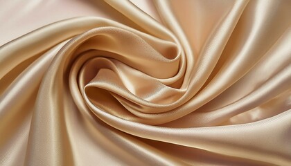 Shimmering Silk: Pale Brown Yellow Satin Texture - obrazy, fototapety, plakaty