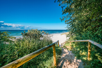 Nordstrand Treppe Kap Arkona, Ostsee Insel R&uuml;gen