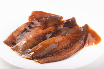 ツボ抜き　イカ　照り焼き用　調理前（アルゼンチンマツイカ　中国産）