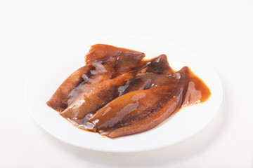 ツボ抜き　イカ　照り焼き用　調理前（アルゼンチンマツイカ　中国産）