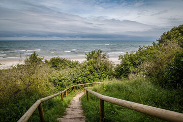 Nordstrand Kap Arkona, Treppe, Ostsee Insel R&uuml;gen 