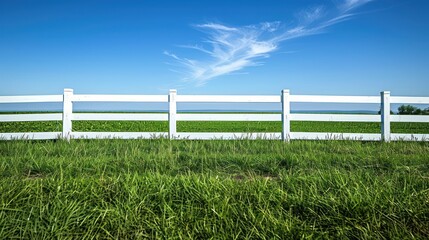 white-coloured fence on a sunny day