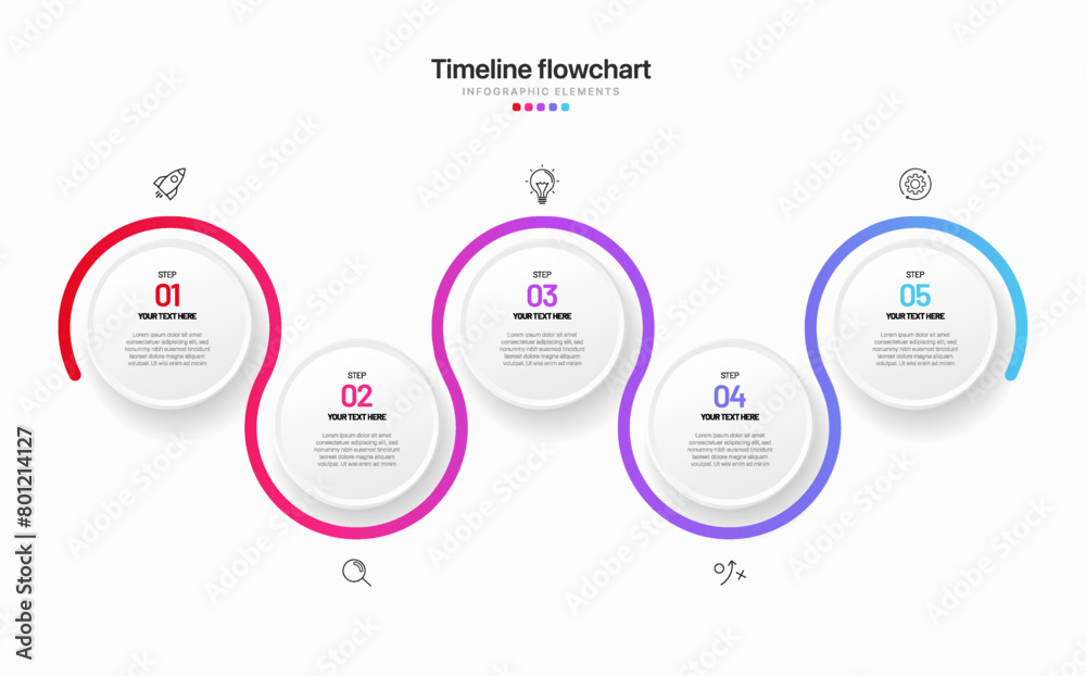 Poster timeline infographic design with options or steps. infographics for business concept. can be used fo